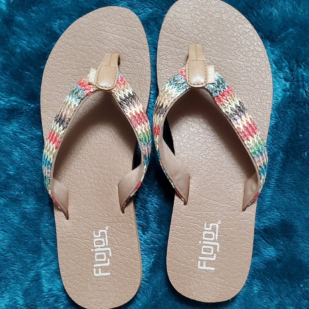 Flojos Colorful Zigzag Women's Sandals